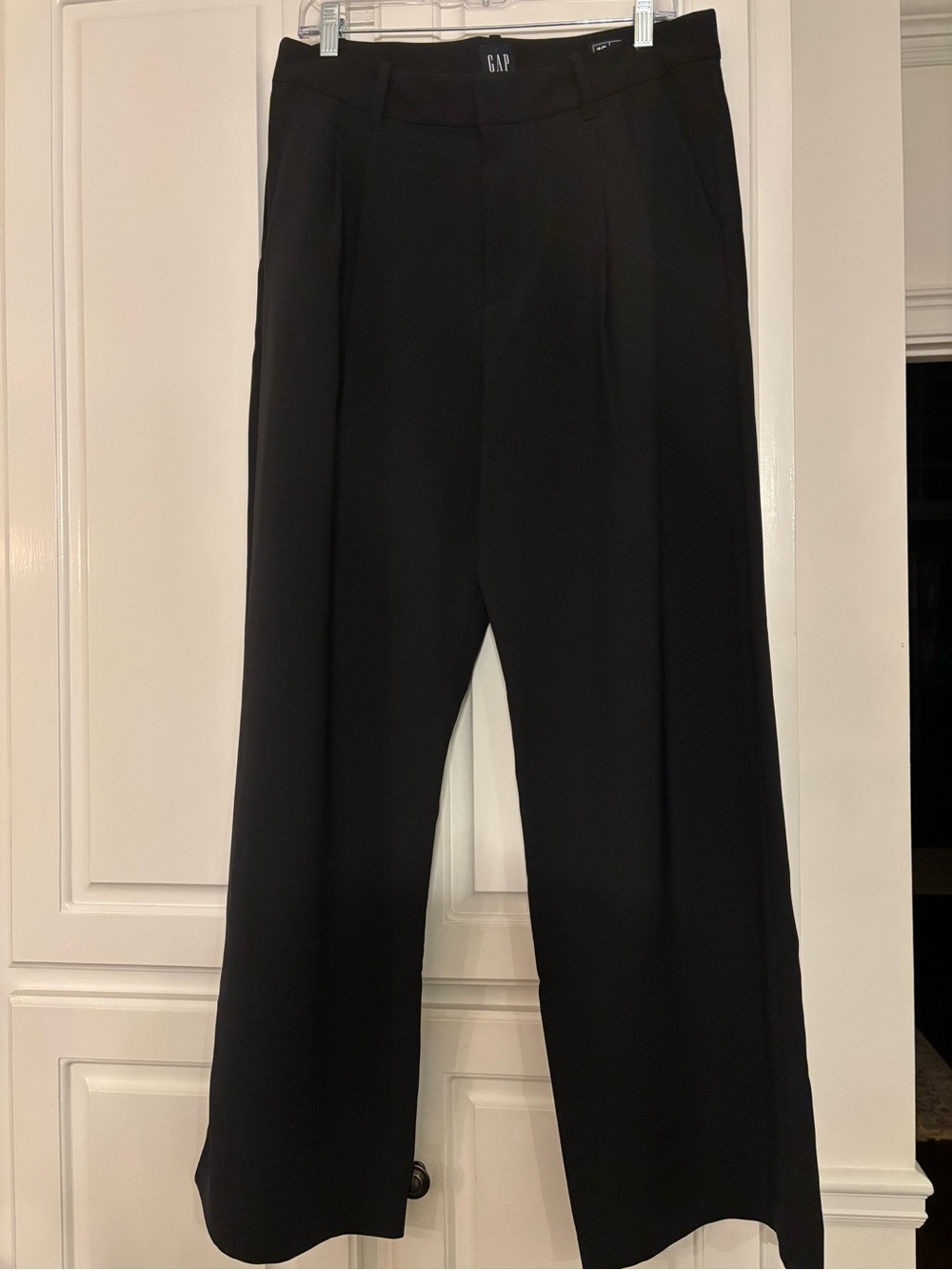 GAP 365 High Waist Black Knit Wide-Leg Pants size 12
